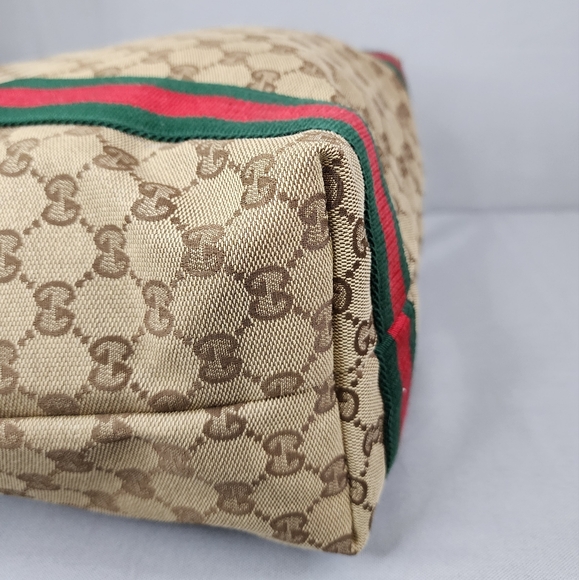 GUCCI GG Canvas Web Tote Bag - Picture 9 of 16